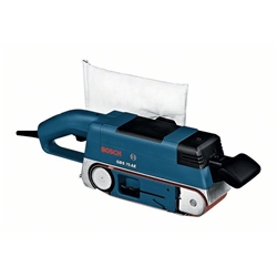 Bosch Bandschleifer GBS 75 AE, mit Koffer, Gewebeschleifband, Staubsack, Grafitplatte Nr. 0601274707