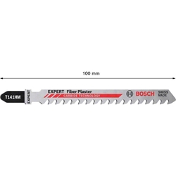 Bosch EXPERT Fiber Plaster T 141 HM Stichsägeblatt, 10 Stück Nr. 2608901817