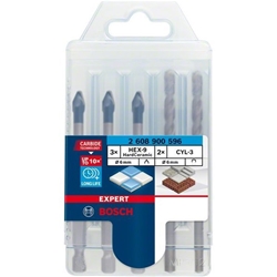 Bosch EXPERT HEX-9 HardCeramic Bohrer Mixed Set, 6mm, 5-tlg. Nr. 2608900596