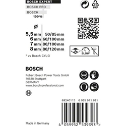 Bosch EXPERT MultiConstruction CYL-9 Bohrer-Set, 5,5/6/7/8mm, 4-tlg. Nr. 2608900646