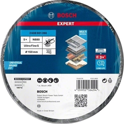 Bosch EXPERT N880 Vliesscheibe für Exzenterschleifer, 150mm, fein, 5-tlg. Nr. 2608901390
