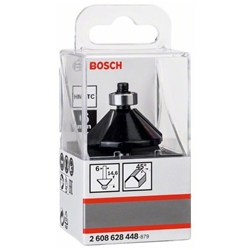 Bosch Fasefräser, 6mm, D1 34,9mm, B 11,1mm, L 14,7mm, G 56mm, 45°, für Handfräsen Nr. 2608628448