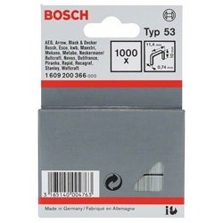 Bosch Feindrahtklammer Typ 53, 11,4x0,74x10mm, 1000er-Pack Nr. 1609200366