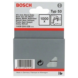 Bosch Feindrahtklammer Typ 53, 11,4x0,74x6mm, 1000er-Pack Nr. 1609200326