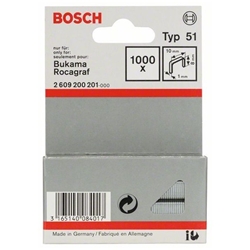Bosch Flachdrahtklammer Typ 51, 10x1x8mm, 1000er-Pack Nr. 2609200201