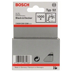 Bosch Flachdrahtklammer Typ 52, 12,3x1,25x14mm, 1000er-Pack Nr. 2609200208