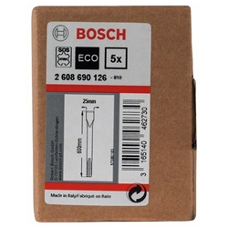Bosch Flachmeißel mit SDS max-Aufnahme, 600x25mm, 5er-Pack Nr. 2608690126