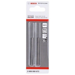 Bosch Hobelmesser, 56mm, gerade, Carbide, 40°, 2 Stück Nr. 2608000672