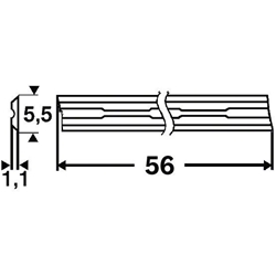 Bosch Hobelmesser, 56mm, gerade, Carbide, 40°, 2 Stück Nr. 2608000672