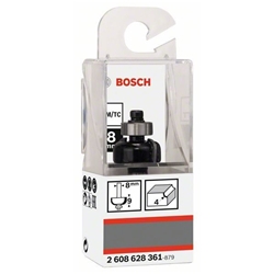 Bosch Hohlkehlenfräser, 8mm, R1 4mm, D 20,7mm, L 9mm, G 53mm Nr. 2608628361