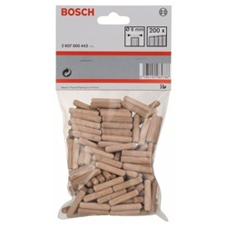 Bosch Holzdübel 6mm, 30mm, 200er-Pack Nr. 2607000443