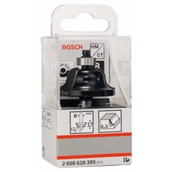 Bosch Kantenformfräser B, 8mm, R1 6,3mm, B 12,7mm, L 17mm, G 61mm Nr. 2608628395