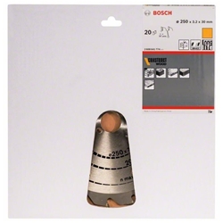 Bosch Kreissägeblatt Construct Wood, 250x30x3,2mm, 20 Zähne Nr. 2608641774
