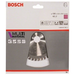 Bosch Kreissägeblatt Multi Material, 130x20/16x2mm, 42 Zähne Nr. 2608641195