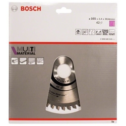 Bosch Kreissägeblatt Multi Material, 165x30x2,4mm, 42 Zähne Nr. 2608640519
