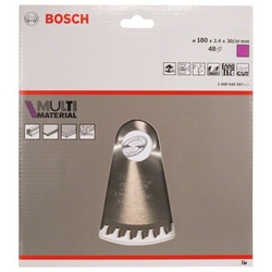 Bosch Kreissägeblatt Multi Material, 180x30/20x2,4mm, 48 Zähne Nr. 2608640507