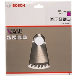 Bosch Kreissägeblatt Multi Material, 184x30x2,4mm, 48 Zähne Nr. 2608640506