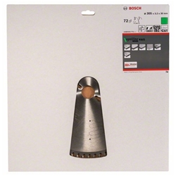 Bosch Kreissägeblatt Optiline Wood für Tischkreissägen, 305x30x3,2mm, 72 Zähne Nr. 2608641771