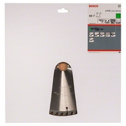 Bosch Kreissägeblatt Optiline Wood für Tischkreissägen, 315x30x3,2mm, 60 Zähne Nr. 2608640651