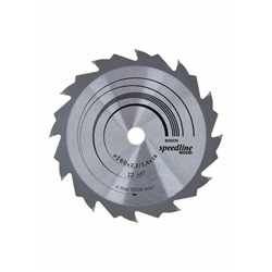 Bosch Kreissägeblatt Speedline Wood, 160x16x2,2mm, 12 Zähne Nr. 2608640784