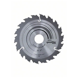 Bosch Kreissägeblatt Speedline Wood, 165x30x2,2mm, 18 Zähne Nr. 2608640789