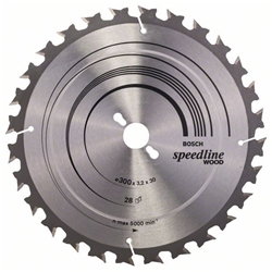 Bosch Kreissägeblatt Speedline Wood, 300x30x3,2mm, 28 Zähne Nr. 2608640681