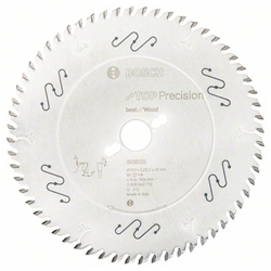 Bosch Kreissägeblatt Top Precision Best for Wood, 250x30x3,2mm, 60 Zähne Nr. 2608642112