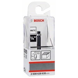 Bosch Laminat-Bündigfräser, 1/4-Zoll, D1 6,35mm, L 16,2mm, G 54mm Nr. 2608628635
