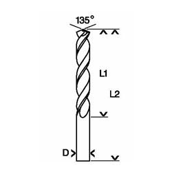 Bosch Metallbohrer HSS-TiN, DIN 338, 5,5x57x93mm Nr. 2608596706