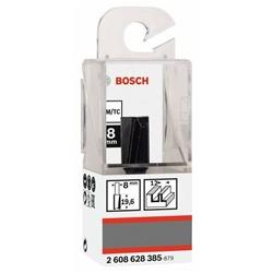 Bosch Nutfräser, 8mm, D1 12mm, L 19,6mm, G 51mm, für Handfräsen Nr. 2608628385