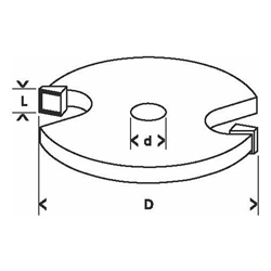 Bosch Scheibennutfräser, 8mm, D1 32mm, L 4mm, G 51mm Nr. 2608628402