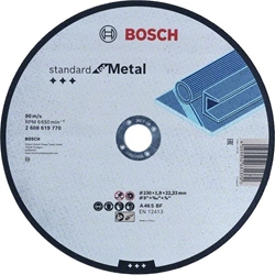Bosch Standard for Metal Trennscheibe gerade, 230mm, 22,23mm, 1er-Pack Nr. 2608619770