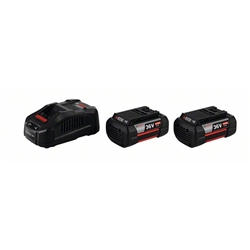 Bosch Starter-Set: 2 x Akku GBA 36V 6.0Ah + Schnellladegerät GAL 3680 CV Nr. 1600A00L1U