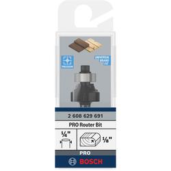 Bosch PRO Abrundfräser, R 1/8 Zoll, Schaft 1/4 Zoll Nr. 2608629691