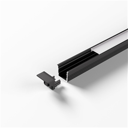 ChannelLine U2 Profil, schwarz opal L=2500 Alu-und, Abdeckprofil Nr. 5596555