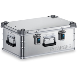 Zarges Alu-Kiste K 470, 42l, IM: 550x350x220mm, umlaufende Dichtung, Edelstahlscharnierband Nr. 40568