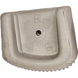 Zarges Außenschuh, grau, links 66x31mm Nr. 800131