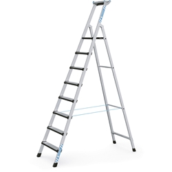 Zarges Comfortstep S Stehleiter 8 Stufen, Plattformhöhe 2,00m, Arbeitshöhe 4,00m Nr. 41426