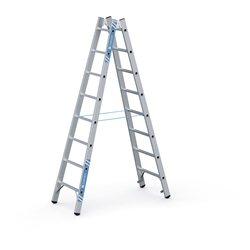 Zarges Coni B LM-Stehleiter 2x8 Sprossen, Leiterlänge 2,34m, Arbeitshöhe 3,55m Nr. 40312