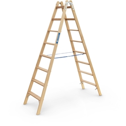 Zarges Crestastep B Holz-Leiter 2x8 Stufen, Leiterlänge 2,37m, Arbeitshöhe 3,60m Nr. 40029