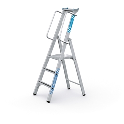 Zarges Meistertritt S Stehleiter 3 Stufen, Plattformhöhe 0,77m, Arbeitshöhe 2,80m Nr. 41632