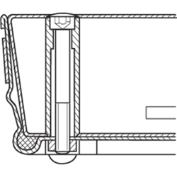 Zarges Schachtabdeckung Stahl verzinkt, Schachtmaß 600x600mm Nr. 47033