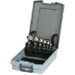 HSS-Kegelsenkersatz DIN 335C in Kunststoffkassette 6,3-20,5mm (6-teilig) Nr. 17001331006 / KS 6-K