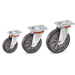 fetra Lenkrolle 200x40mm, TPE-Bereifung elektrisch leitfähig