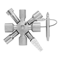 Knipex TwinKey® Schaltschrankschlüssel für gängige Schränke und Absperrsysteme 92 mm Nr. 00 11 01