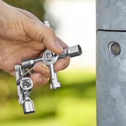 Knipex TwinKey® Schaltschrankschlüssel für gängige Schränke und Absperrsysteme 92 mm Nr. 00 11 01
