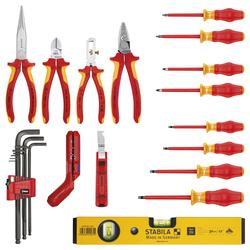 Knipex Werkzeugkoffer Robust23 Start Elektro 24-teilig Nr. 00 21 34 HL S2