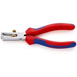 Knipex Abisolierzange mit Öffnungsfeder, universal mit Mehrkomponenten-Hüllen verchromt 160 mm (SB-Karte/Blister) Nr. 11 05 160 SB