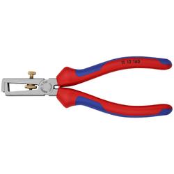 Knipex Abisolierzange universal mit Mehrkomponenten-Hüllen schwarz atramentiert 160 mm Nr. 11 12 160