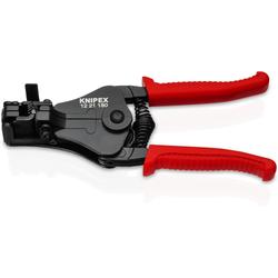 Knipex Abisolierzange mit Formmessern mit Kunststoff-Griffhüllen schwarz lackiert 180 mm (SB-Karte/Blister) Nr. 12 21 180 SB